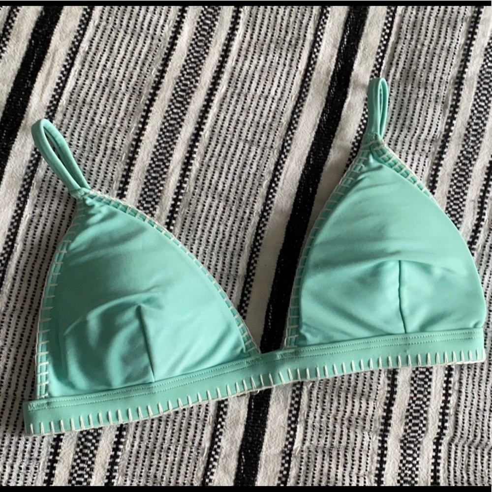 Teal bikini top